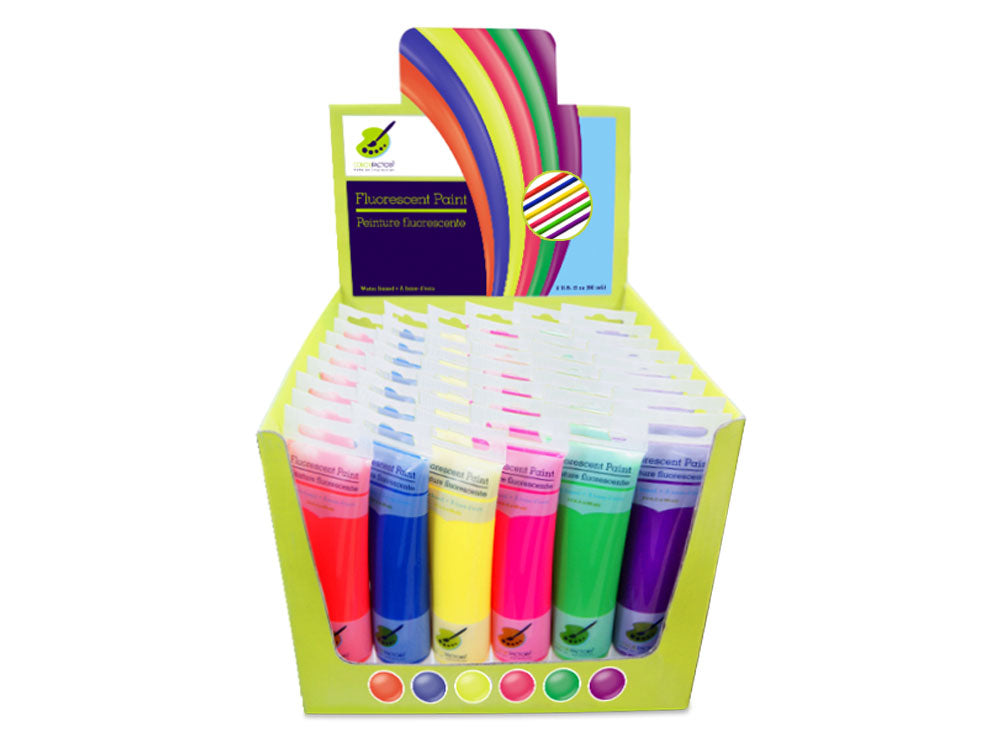 Peinture fluorescente à base d'eau 60 ml - vendu à l'unité