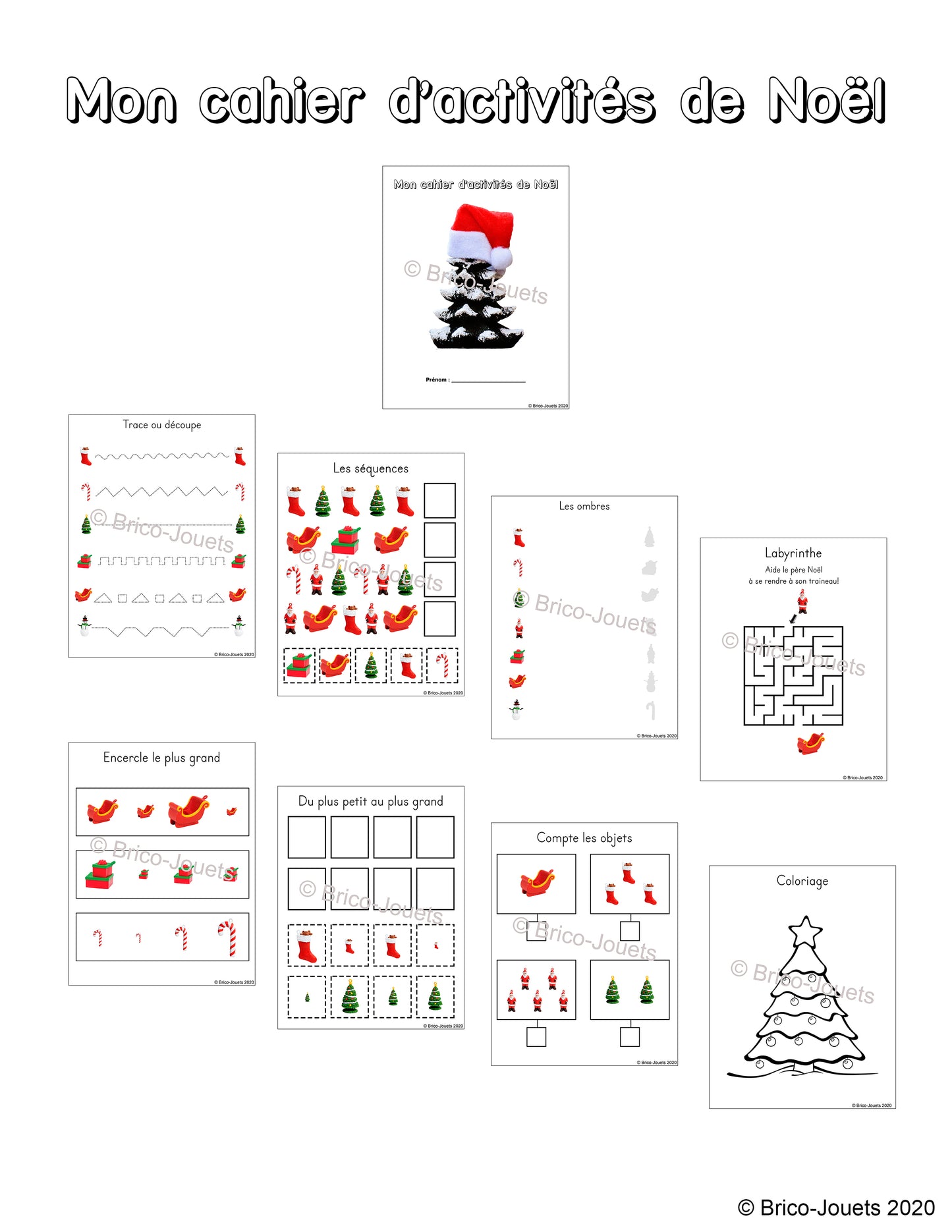 Fichier téléchargeable - Mon cahier d'activités de Noel
