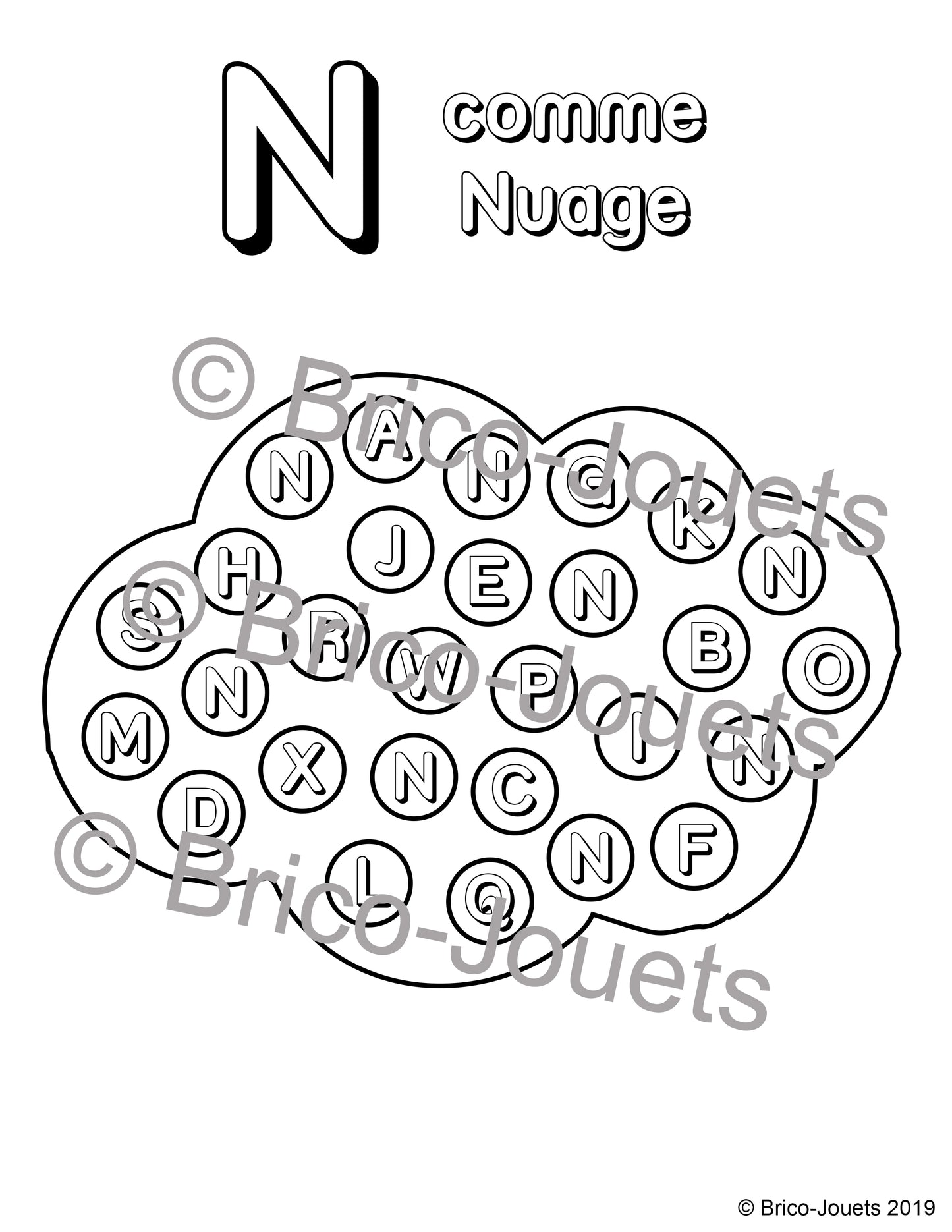 Fichier téléchargeable - N comme nuage