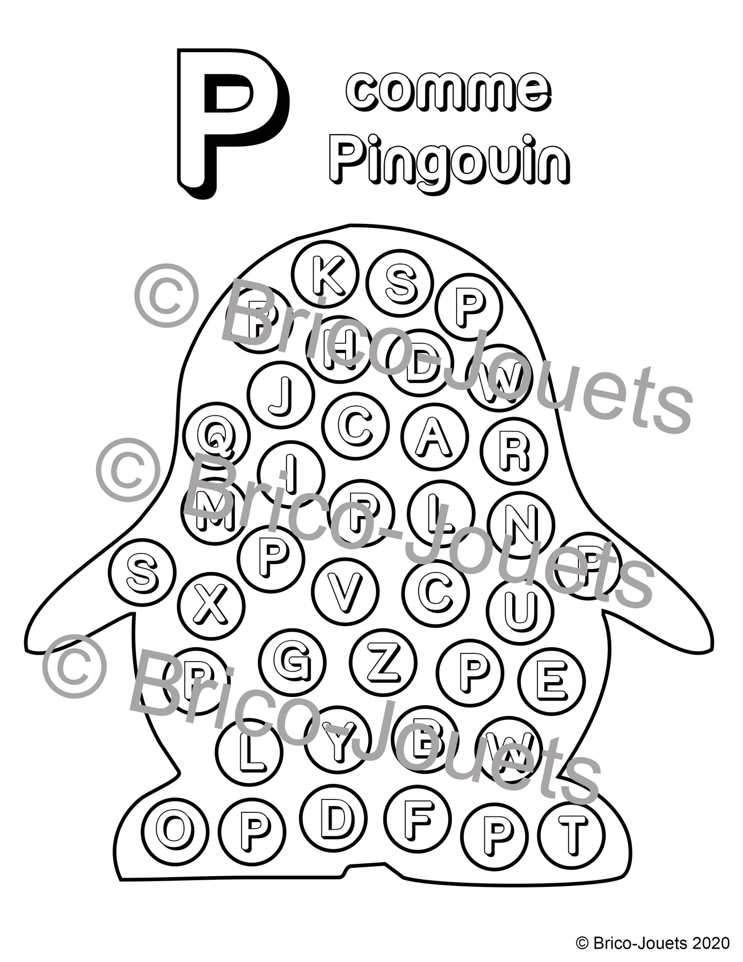 Fichier téléchargeable - P comme pingouin
