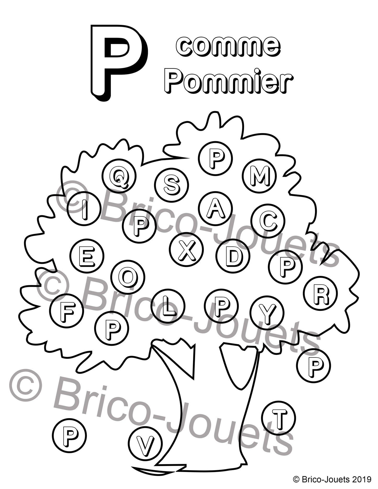 Fichier téléchargeable - P comme pommier