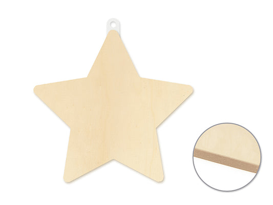 Étoile à décorer en bois
