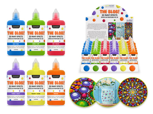 Peinture à effets 3D The Blob! 90 ml - 6 couleurs disponibles