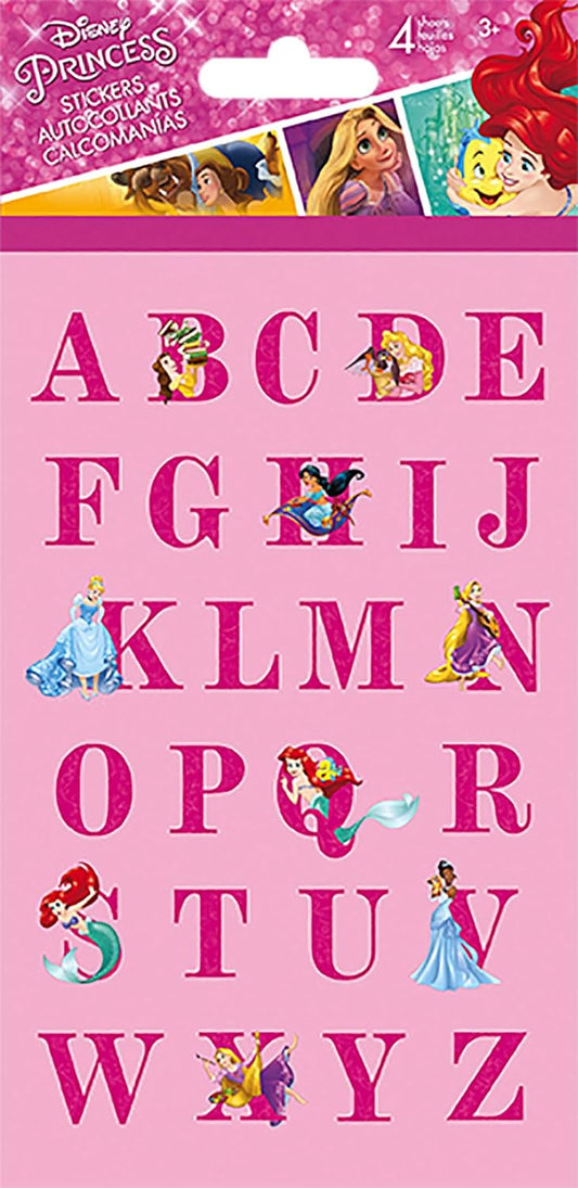 Autocollants princesses lettres