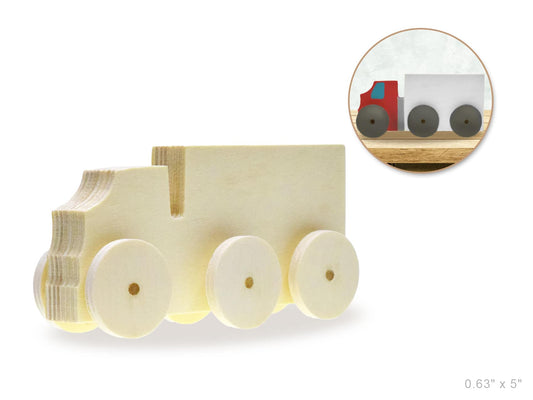 Camion à décorer en bois