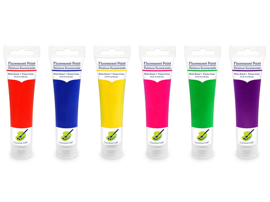 Peinture fluorescente à base d'eau 60 ml - vendu à l'unité