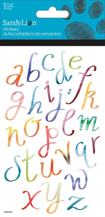 Autocollants alphabet script
