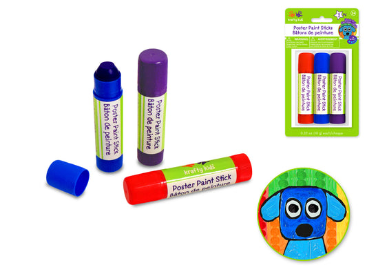 Bâtons de peinture - rouge, bleu, mauve