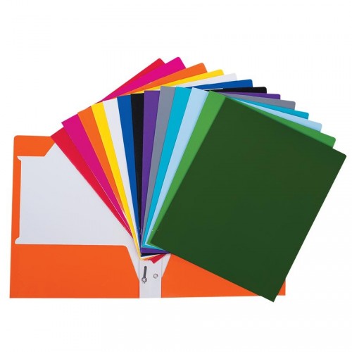 Duo-Tang avec pochettes en carton laminé de Geo