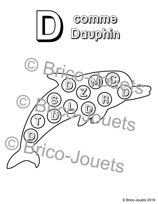Fichier téléchargeable - D comme dauphin
