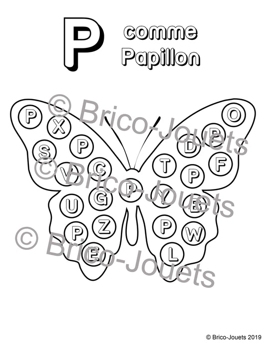 Fichier téléchargeable - P comme papillon