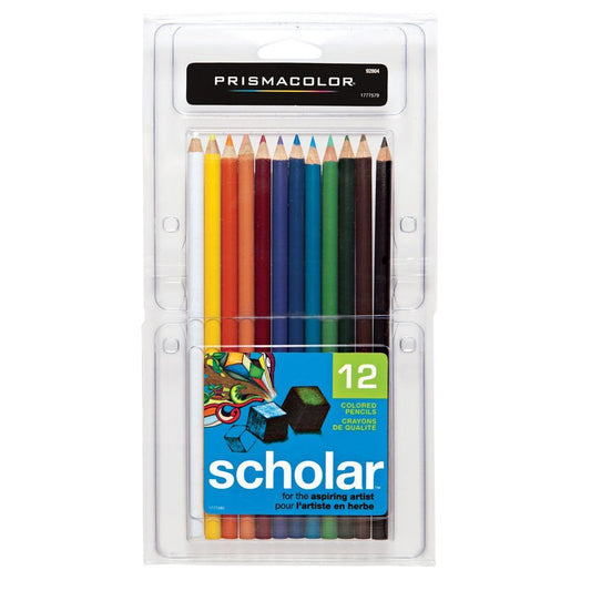 12 crayons de couleur en bois Prismacolor Scholar
